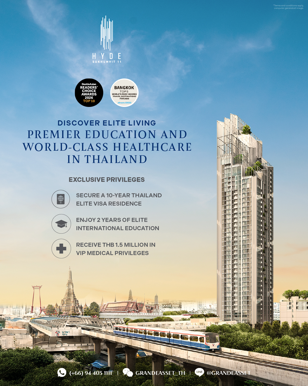 Thailand Elite Visa Privileges | HYDE Sukhumvit 11